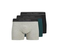 Calzoncillos tipo bóxer Jack & Jones Kyle Solid Trunk para hombre (paquete de 3) - XXL