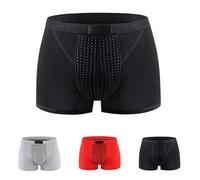 Calzoncillos tipo bóxer micro modal para hombre, terapia magnética, ropa interior energética para hombre, de larga duración, ampliación con cuidado de la salud, para un aumento rápido, suaves y