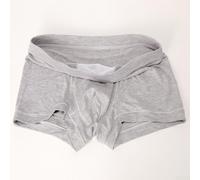 Calzoncillos tipo bóxer modal para hombre, paquete de 3, ropa interior transpirable de doble capa, tela elástica suave, para hombres que buscan comodidad y apoyo (M, gris claro)