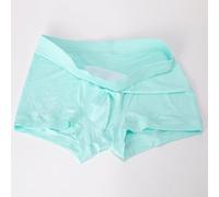 Calzoncillos tipo bóxer modal para hombre, paquete de 3, ropa interior transpirable de doble capa, tela elástica suave, para hombres que buscan comodidad y apoyo (M, azul claro)