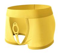 Calzoncillos tipo bóxer para hombre, aspecto mojado, con apertura Showmaster, ropa interior sexy para hombre, ropa interior erótica, ropa interior sexy para hombre, aspecto de piel, tanga, tanga
