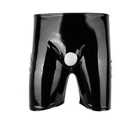 Calzoncillos tipo bóxer para hombre con apertura Showmaster, ropa interior sexy, ropa interior lacada, ropa interior erótica, ropa deportiva, ropa interior de látex, ropa interior para hombre, tanga