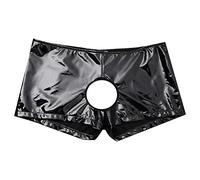 Calzoncillos tipo bóxer para hombre con apertura Showmaster, ropa interior sexy, ropa interior lacada, ropa interior erótica, ropa deportiva, ropa interior de látex, ropa interior para hombre, tanga
