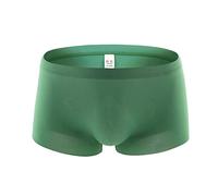 Calzoncillos tipo bóxer para hombre, de un solo color, ropa interior fina para hombre, material elástico, calzoncillos sin costuras, sin costuras, informales, deportivos, calzoncillos tipo bóxer