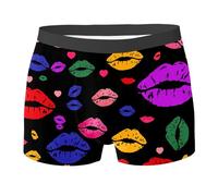 Calzoncillos tipo bóxer para hombre, personalizados para novio, ropa interior ancha, paquete de hombre, morado, XXL