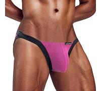 Calzoncillos tipo bóxer para hombre, ropa interior sexy, erótica, divertida, de microfibra, ropa interior deportiva, cómoda, suave, de cintura baja, ropa interior deportiva, Rosa intenso., XXL