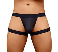 Calzoncillos tipo bóxer para hombre, sexy, tanga, tanga de malla transparente, calzoncillos de cintura baja, bragas de cintura baja, tanga erótica, cómoda, ropa interior transpirable, O negro., XL