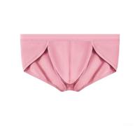 Calzoncillos tipo bóxer para hombre, suaves, sedosos, estilo hipster, ajuste cómodo, talla M a 2XL (rosa XL)