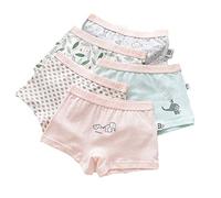 Calzoncillos Tipo Bóxer Para Niños, Calzoncillos Tipo Bóxer Para Niños, Calzoncillos De Algodón De 5 Piezas, Talla 3-16, Calzoncillos Para Niños, Triángulo (Figura 16,4-5 años)