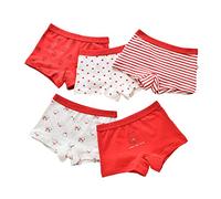 Calzoncillos Tipo Bóxer Para Niños, Calzoncillos Tipo Bóxer Para Niños, Calzoncillos De Algodón De 5 Piezas, Talla 3-16, Calzoncillos Para Niños, Triángulo (Figura 18,9-10 años)