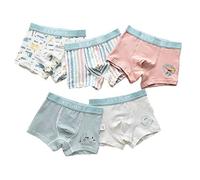 Calzoncillos Tipo Bóxer Para Niños, Calzoncillos Tipo Bóxer Para Niños, Calzoncillos De Algodón De 5 Piezas, Talla 3-16, Calzoncillos Para Niños, Triángulo (Figura 11,9-10 años)