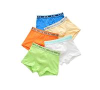 Calzoncillos Tipo Bóxer Para Niños, Calzoncillos Tipo Bóxer Para Niños, Calzoncillos De Algodón De 5 Piezas, Talla 3-16, Calzoncillos Para Niños, Triángulo (Figura 6,9-10 años)