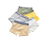 Calzoncillos Tipo Bóxer Para Niños, Calzoncillos Tipo Bóxer Para Niños, Calzoncillos De Algodón De 5 Piezas, Talla 3-16, Calzoncillos Para Niños, Triángulo (Figura 7,10-12 años)