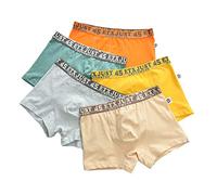 Calzoncillos Tipo Bóxer Para Niños, Calzoncillos Tipo Bóxer Para Niños, Calzoncillos De Algodón De 5 Piezas, Talla 3-16, Calzoncillos Para Niños, Triángulo (Figura 15,10-12 años)