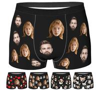 Calzoncillos tipo bóxer personalizados para hombre, con cara, regalos divertidos, para fotos de mascotas, para novio, marido, papá, style10, XXL