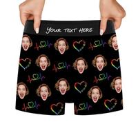 Calzoncillos tipo bóxer personalizados para hombre, ropa interior personalizada con tu nombre, para regalo de cumpleaños, estilo4, 4X-Large