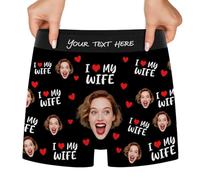 Calzoncillos tipo bóxer personalizados para hombre, ropa interior personalizada con tu nombre, para regalo de cumpleaños, Estilo1, 4X-Large
