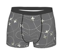 Calzoncillos Tipo Bóxer Rutas Aéreas Alrededor del Mundo Ropa Interior Transpirable Calzoncillos Hombre Boxer Cómoda Bóxers para Uso Diario Correr Deporte XXL