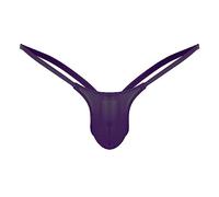 Calzoncillos tipo G-String con espalda abierta de corte bajo para una intimidad seductora, morado, L