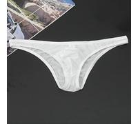 Calzoncillos transpirables delgados para hombre, diseño sin costuras para un ajuste cómodo (L blanco)