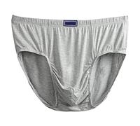 Calzoncillos transpirables para hombre, calzoncillos tipo bóxer de bambú suave, cómodos y antirozaduras, ideales para uso durante todo el día, ropa interior cómoda sin costuras para hombre, gris,