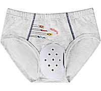 Calzoncillos Transpirables Post Circuncisión para Niños, Ropa Interior Protectora Circuncisión, Pantalón Recuperación Quirúrgica, Calzoncillos Convalecencia para Uso Diario(Gray 2,120)