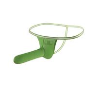 Calzoncillos Uomo Slip - Elefante Tronco Ropa Interior para Color Sólido Sexy Transpirable Cinturón Delgado Tanga de Tiro Bajo (Green L)