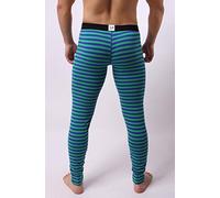 Calzoncillos Uomo Slip - Patchwork Pant Leggings Long Breathe Thermal Striped Low Ropa Interior para (Green S)