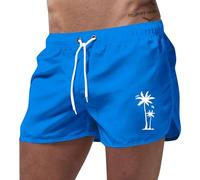 Calzones De Banho Homem-Pantalones Cortos De PoliéSter con Estampado De Cocoteros De Colores para Hombre, De Moda, para Playa, Deportes, Viajes, Verano