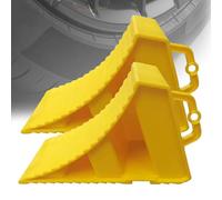 Calzos Coche para Ruedas de Autocaravana con Asa, Calzos Furgoneta para Remolques, Autos, Camionetas, Caravanas y Camiones