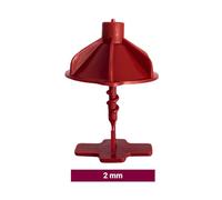 Calzos Niveladores INNOVAPRO para Azulejos y Baldosas - Sistema de Nivelación Cerámica de Una Pieza sin Herramientas - Junta de 1 a 3 mm - Espesor 6 a 14 mm - Fabricado en España (2MM)