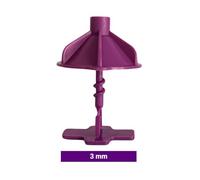 Calzos Niveladores INNOVAPRO para Azulejos y Baldosas - Sistema de Nivelación Cerámica de Una Pieza sin Herramientas - Junta de 1 a 3 mm - Espesor 6 a 14 mm - Fabricado en España (3MM)