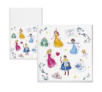 CAM ET LEON - Accesorios para decoración de cumpleaños infantil - Tema princesas - Platos, vasos, toallas, confetis, bolsitas, tarjetas de invitación (toalla x20)