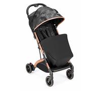 CAM Il Mondo del Bambino - art.832/T194 - Silla de paseo ultraligero y ultracompacto Compass 2.0 - ideal de 0 a 4 anni - cerrado se puede transportar como un trolley - JACQUARD NEGRO
