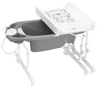 CAM Il Mondo del Bambino - art.C518/C247 - Baños para bebés Idro Baby Retirable - Made in Italy - desde 0 a 11 kg - TEDDY GRIS