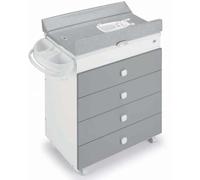 CAM Il mondo del bambino - Art.C918006/C265 - Cajonera Asia gris conejo. Fabricado en Italia - De 0 a 11 kg - Oso