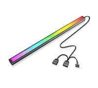 CAM2 ARGB Fall Light Strip 5v, efecto sonido síncrono LED roto tira de luz de perforación rota, caja de computadora de escritorio tira de luz decorativa, tira de luz para ordenador, juego de 30 cm..
