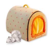 Cama 2 en 1 para perros, acogedora cueva para mascotas, antideslizante, XL, XXL, plegable, con mango de cojín cálido extraíble, antiansiedad, casa para gatos para perros medianos (L-60 x 42 x 38 cm, B