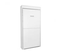 Cama abatible vertical aglomerado melaminizado blanco 90x190cm