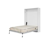 Cama abatible vertical lizzy con somier blanco 135x190