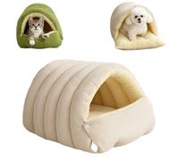 Cama acogedora para gatos cozy monster, cueva para gatos de interior, casa para gatos gruesos y cálidos en invierno, extraíble y lavable, para gatos, gatitos y perros pequeños