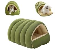 Cama acogedora para gatos cozy monster, cueva para gatos de interior, casa para gatos gruesos y cálidos en invierno, extraíble y lavable, para gatos, gatitos y perros pequeños