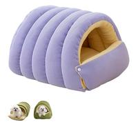 Cama acogedora para gatos monstruos, casa cueva de felpa suave para gatos de interior, gatitos y perros pequeños, cama cálida de invierno para mascotas con cojín extraíble lavable, base antideslizante