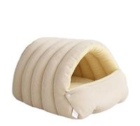 Cama acogedora para gatos monstruos, suave y cálida para interiores, cama acolchada extraíble para mascotas, nido de dormir de felpa para gatos y perros pequeños, para gatitos y cachorros (C, L)