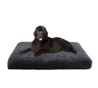 Cama antiansiedad para perros, extraíble, lavable, calmante para perros, colchón ortopédico para mascotas, cesta de felpa esponjosa con parte inferior antideslizante, cojín de almohada para mascotas