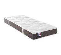 Cama articulada multiterminales + colchón de muelles ensacados y memoria de forma - 2 x 80 x 200 cm - Tela - Beige - MANAM de YSMÉE