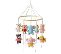 Cama auxiliar Mobilé Accesorios | Decoración natural hecha a mano lisa - Decoración para habitación de bebé, decoración para habitación de niños, habitación de niña, salón y baño