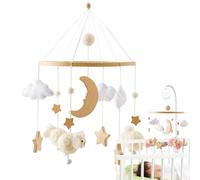 Cama auxiliar móvil | cuna móvil con música - Boho Mobile para niñas habitación infantil tiempo de juego sueño