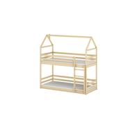 Cama axel house en color beige, estilo moderno.