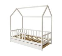 Habitat et Jardin Cama cabaña Infantil Paloma con cajón - 90 x 190 cm - Blanco